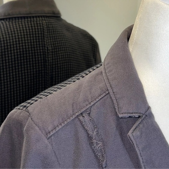 Anthropologie EUC Hei Hei Delaine Blazer Soft exposed Seams Button Cuff 10 - Picture 6 of 15